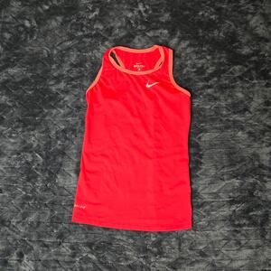 Dark Pink Nike Pro‎ Dri-Fit Fitted Women's Activewear Athletic Tank Top - Size M